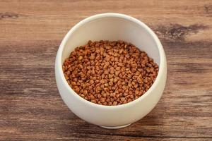 Raw buckwheat cereal photo