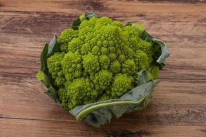 Vegan organic food - Romanesco cabbage photo