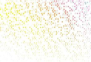 Light Pink, Yellow vector pattern with spheres.