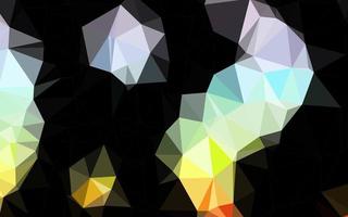 Light Multicolor, Rainbow vector shining triangular background.