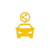 carsharing service icon vector