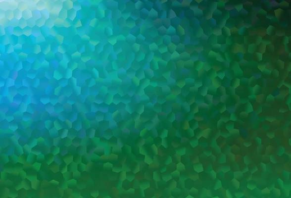 Dark Blue, Green vector backdrop with hexagons.