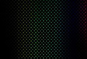 Dark multicolor, rainbow vector background with cards signs.