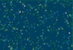 Light Blue, Green vector pattern with spheres.