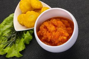 Zucchini squash caviar photo