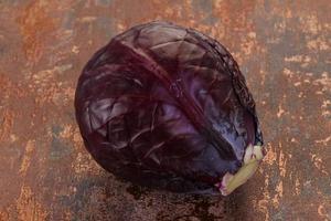 Red bright cabbage photo