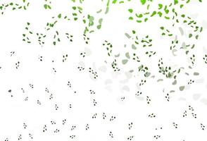 Light green vector background with abstract forms.