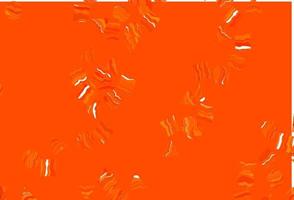 textura de vector naranja claro en estilo poli con círculos, cubos.