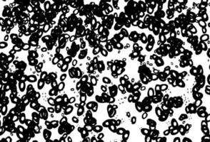 Black and white vector template with circles.