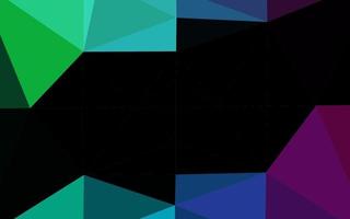 Dark Multicolor, Rainbow vector low poly layout.