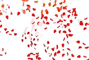 Light red vector pattern with chaotic shapes.