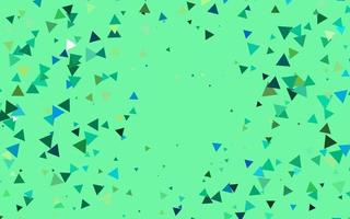 Light Green, Yellow vector backdrop with lines, triangles.