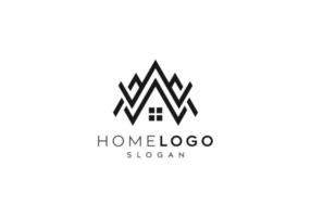 Abstract, unique and creative home or house logo design, house icon, home icon vector logo design