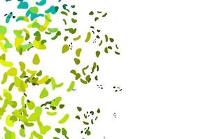 Light Green, Yellow vector background with abstract forms.