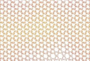 Light orange vector background with bubbles.