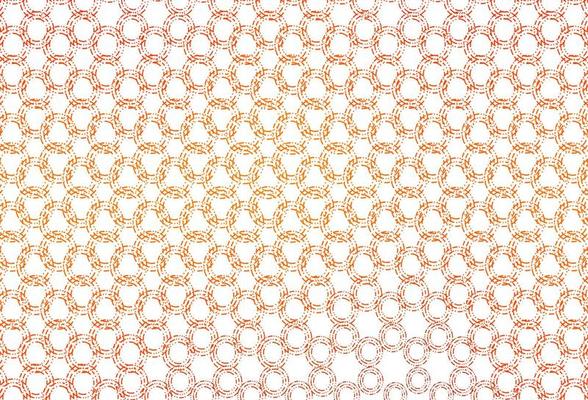 Light orange vector background with bubbles.