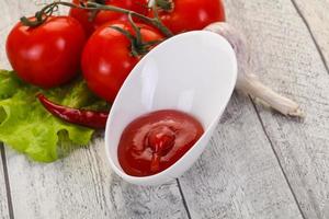 Tomato ketchup sauce photo