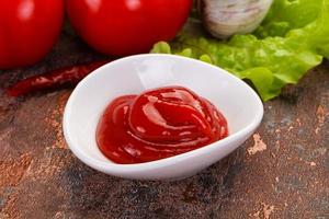 Tomato ketchup sauce photo