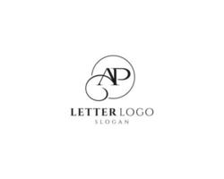 diseño de logotipo de vector de logotipo de letra ap abstracto-ap