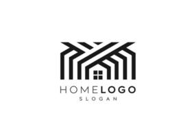 diseño de logotipo de inicio creativo abstracto, icono de casa, diseño de logotipo de vector de icono de inicio