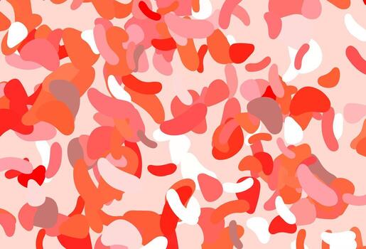 Light Red vector background with abstract forms.