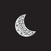 luna. diseño del logo de la luna. vector de icono de luna.