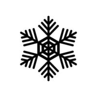 copos de nieve. icono de copo de nieve. ilustración de diseño de vector de copo de nieve. signo simple de invierno, símbolos de copos de nieve.