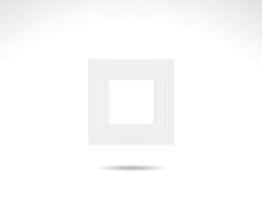 Square logo. Stroke square frame. icon, sign, symbol, Flat design, button, web, picture frame. vector - illustration eps 10.
