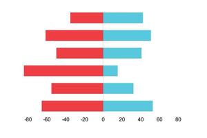 Profit and Loss report. Illustration of infographic business, graph and diagram planning vector