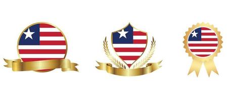 Liberia flag icon . web icon set . icons collection flat. Simple vector illustration.