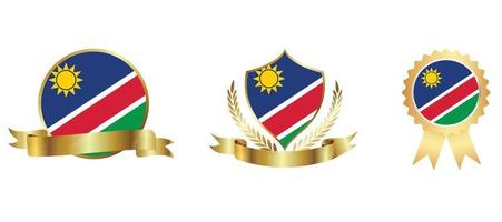 Namibia flag icon . web icon set . icons collection flat. Simple vector illustration.