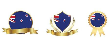 New Zealand flag icon . web icon set . icons collection flat. Simple vector illustration.