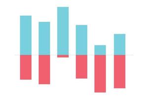 Profit and Loss report. Illustration of infographic business, graph and diagram planning vector