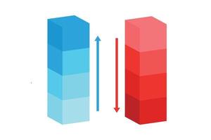 Profit and Loss report. Illustration of infographic business, graph and diagram planning vector