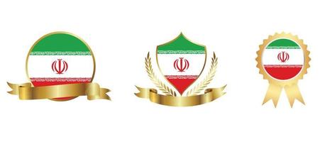 Iran flag icon . web icon set . icons collection flat. Simple vector illustration.