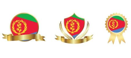 Eritrea flag icon . web icon set . icons collection flat. Simple vector illustration.