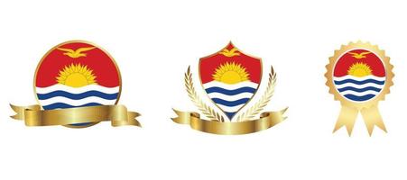 Kiribati flag icon . web icon set . icons collection flat. Simple vector illustration.