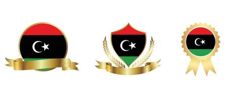 Libya flag icon . web icon set . icons collection flat. Simple vector illustration.