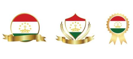 Tajikistan flag icon . web icon set . icons collection flat. Simple vector illustration.