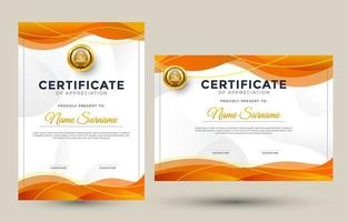 conjunto de plantillas de certificado vector