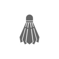 Badminton shuttlecock icon logo illustration vector