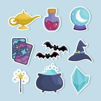 Magic Element Sticker vector