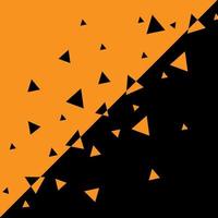 Abstract diagonal geometric triangle black and yellow pattern background vector