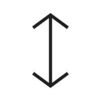 Up-Down Line Icon vector