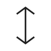 Up-Down Line Icon vector