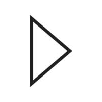 Triangle Arrow Right Line Icon