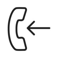 Incoming Call Line Icon vector