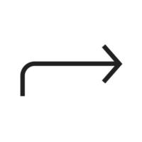 To Left Line Icon vector