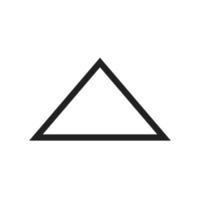Triangle Arrow Up Line Icon vector