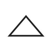 Triangle Arrow Up Line Icon vector